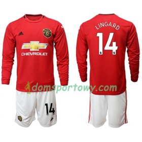 Koszulka Manchester United Lingard 14 Dziecięcy Domowe Koszulki Piłkarskie 2019-2020 Długi Rękaw